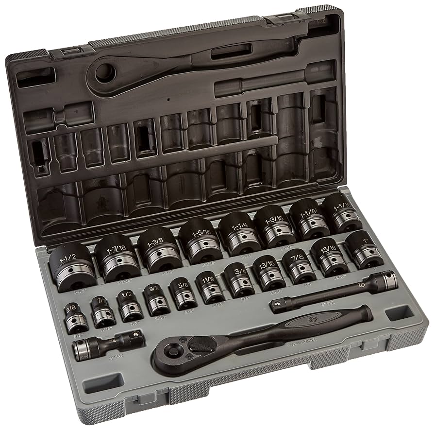 Grey Pneumatic Corp - 1/2 Dr. 22Pc Fractional Duo-Socket Set